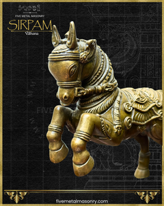 Asva:Horse Panchaloha Bronze Icon - 9" - Sirpam Collection
