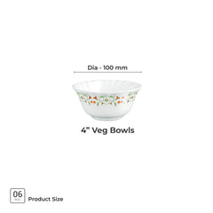 Aurelia Collection 6 Pcs Bowl Set - MEENA (Treo By Milton)