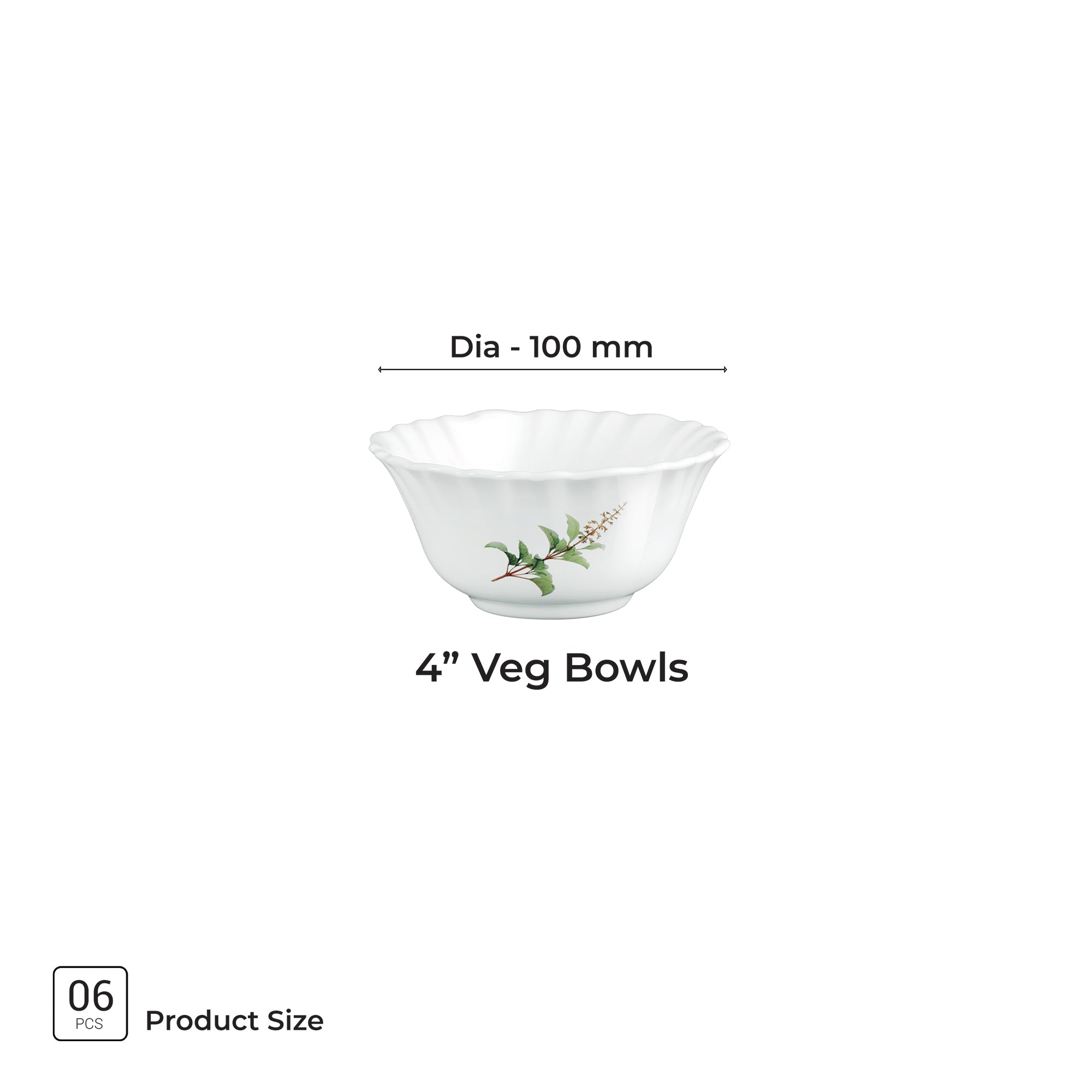 Aurelia Collection 6 Pcs Bowl Set - SAVIRA (Treo By Milton)