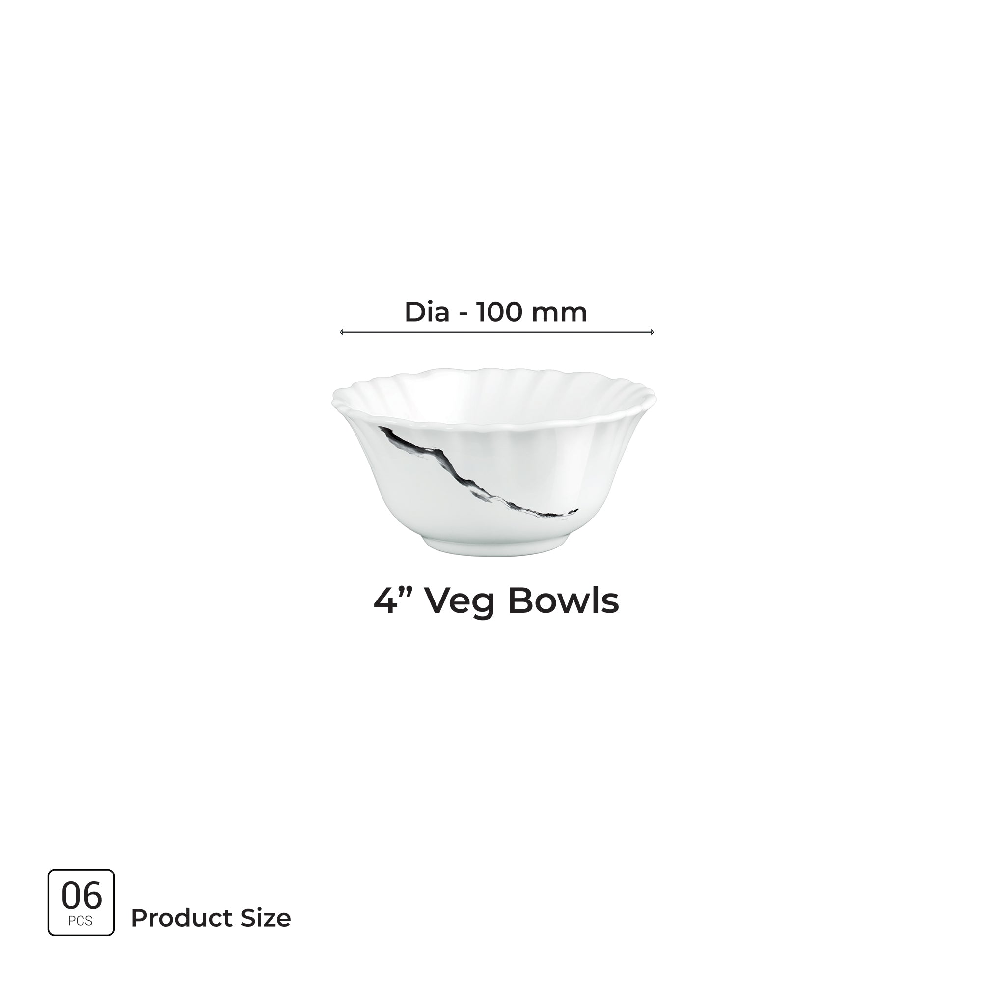 Aurelia Collection 6 Pcs Bowl Set - STRIA (Treo By Milton)
