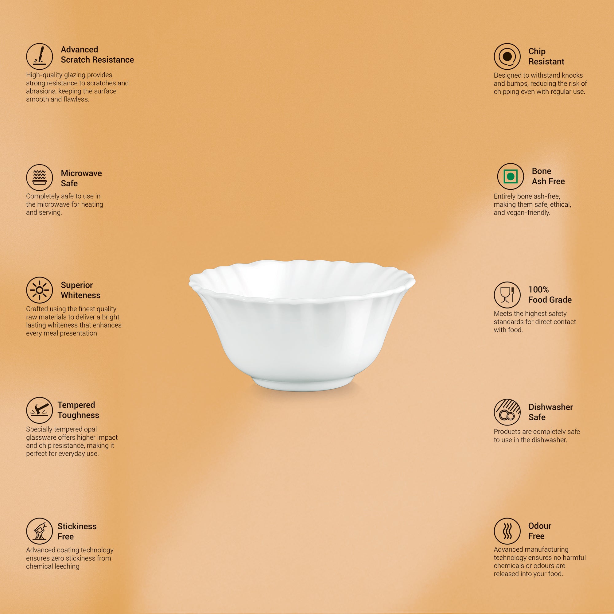 Aurelia Collection 6 Pcs Bowl Set - MAPELLE (Treo By Milton)