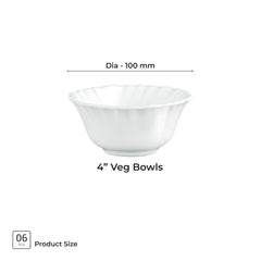 Aurelia Collection 6 Pcs Bowl Set - (Treo By Milton)
