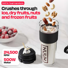 KRUSH | Compact Mixer Grinder with Go Jar