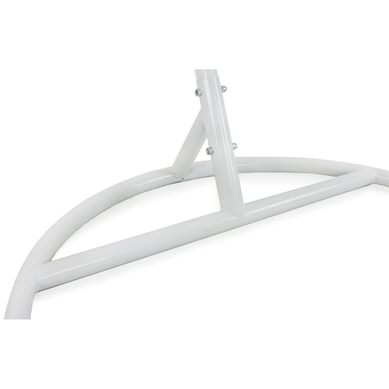Luoni Single Seater Hanging Swing With Stand For Balcony , Garden Swing (White)