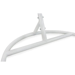 Luoni Single Seater Hanging Swing With Stand For Balcony , Garden Swing (White)