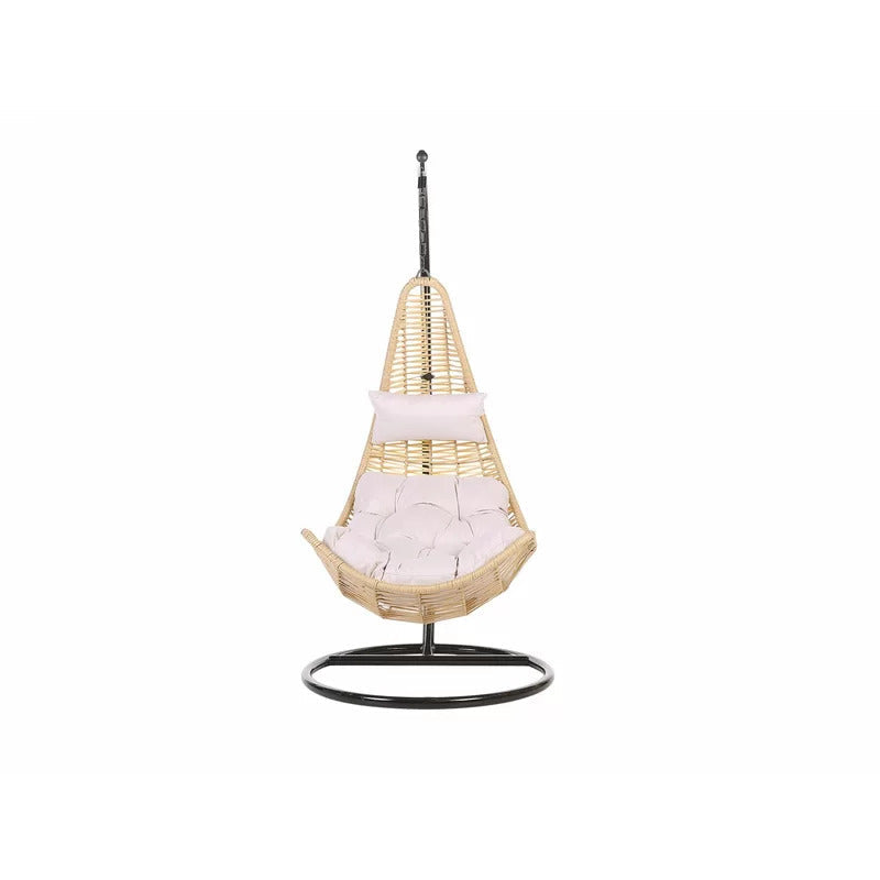 Leonzio Single Seater Hanging Swing With Stand For Balcony , Garden Swing (Gold)