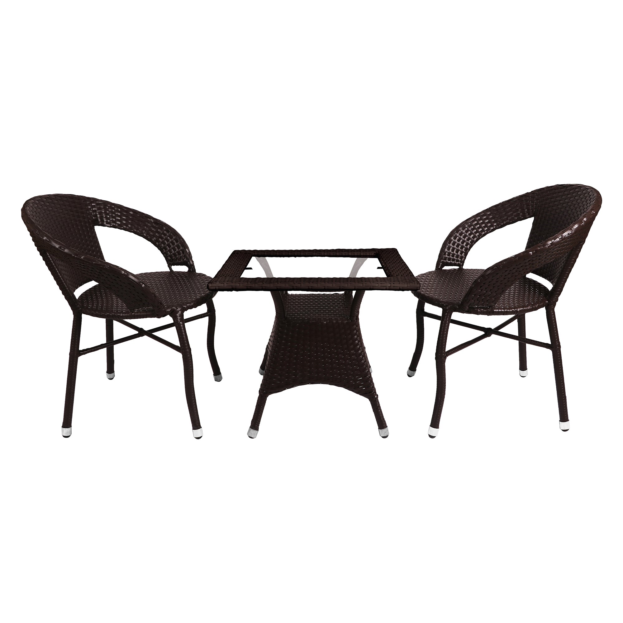 Hapit Outdoor Patio Seating Set 2 Chairs and 1 Table Set