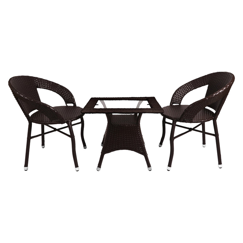 Hapit Outdoor Patio Seating Set 2 Chairs and 1 Table Set