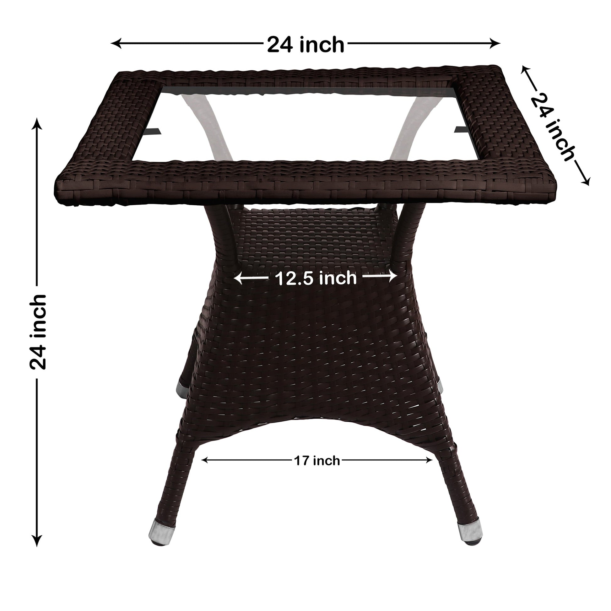 Hapit Outdoor Patio Seating Set 2 Chairs and 1 Table Set