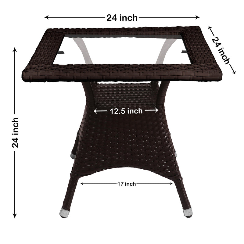 Hapit Outdoor Patio Seating Set 2 Chairs and 1 Table Set