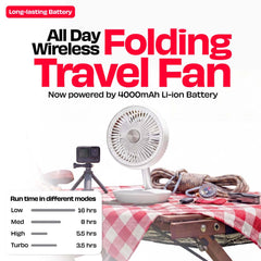 FOLDE v2 | All Day Wireless Rechargeable Folding Fan