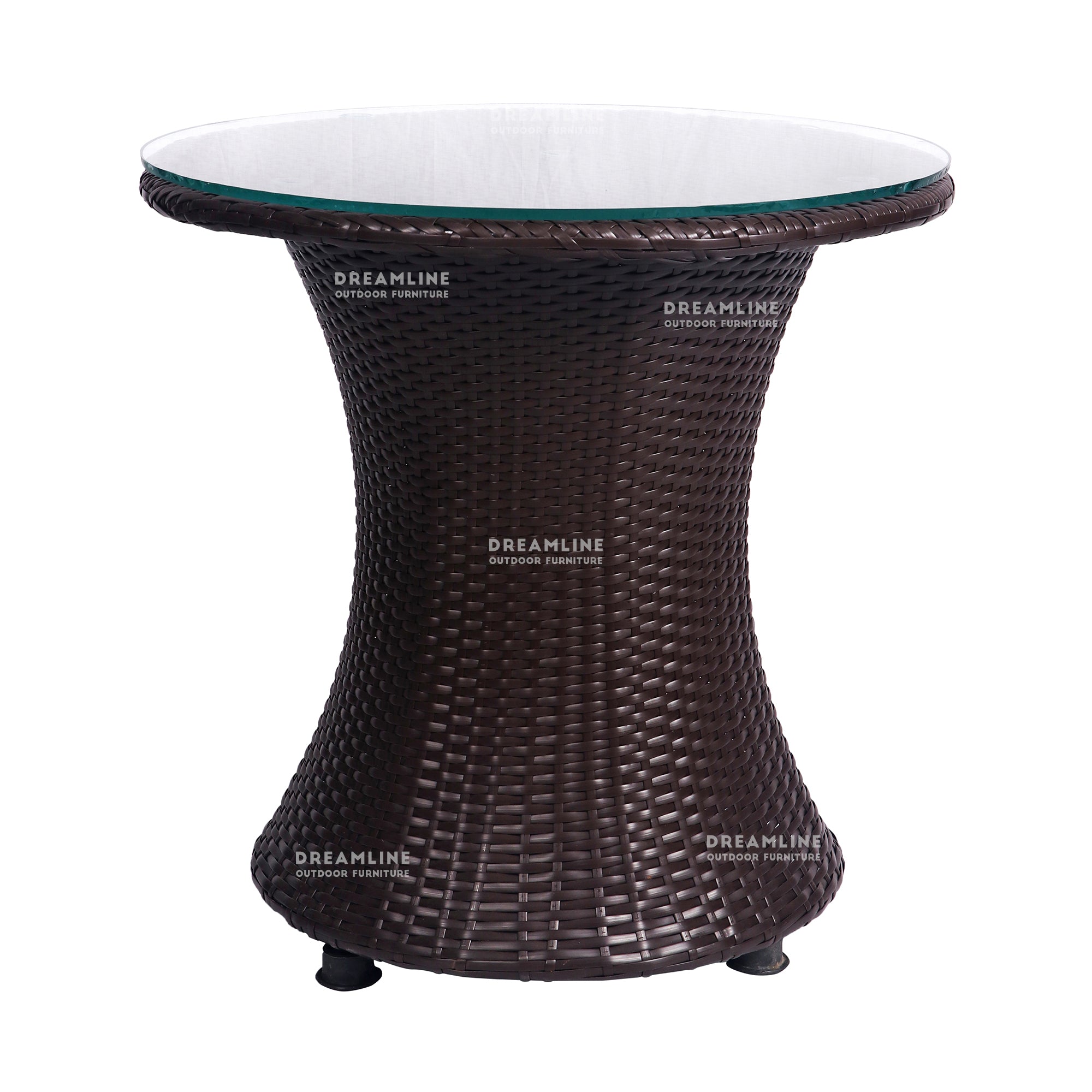 Coco Outdoor Patio Seating Set 2 Chairs and 1 Table Set (Dark Brown)