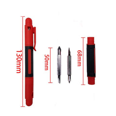 AGARO 4in1 Pocket Screwdriver, Portable, 13x5x6.8 cm, Orange