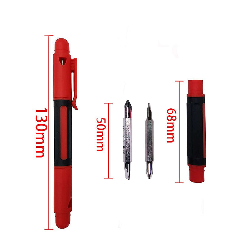 AGARO 4in1 Pocket Screwdriver, Portable, 13x5x6.8 cm, Orange