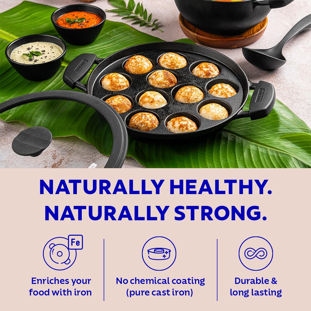 Titanex Cast Iron Paniyarakkal 20 cm