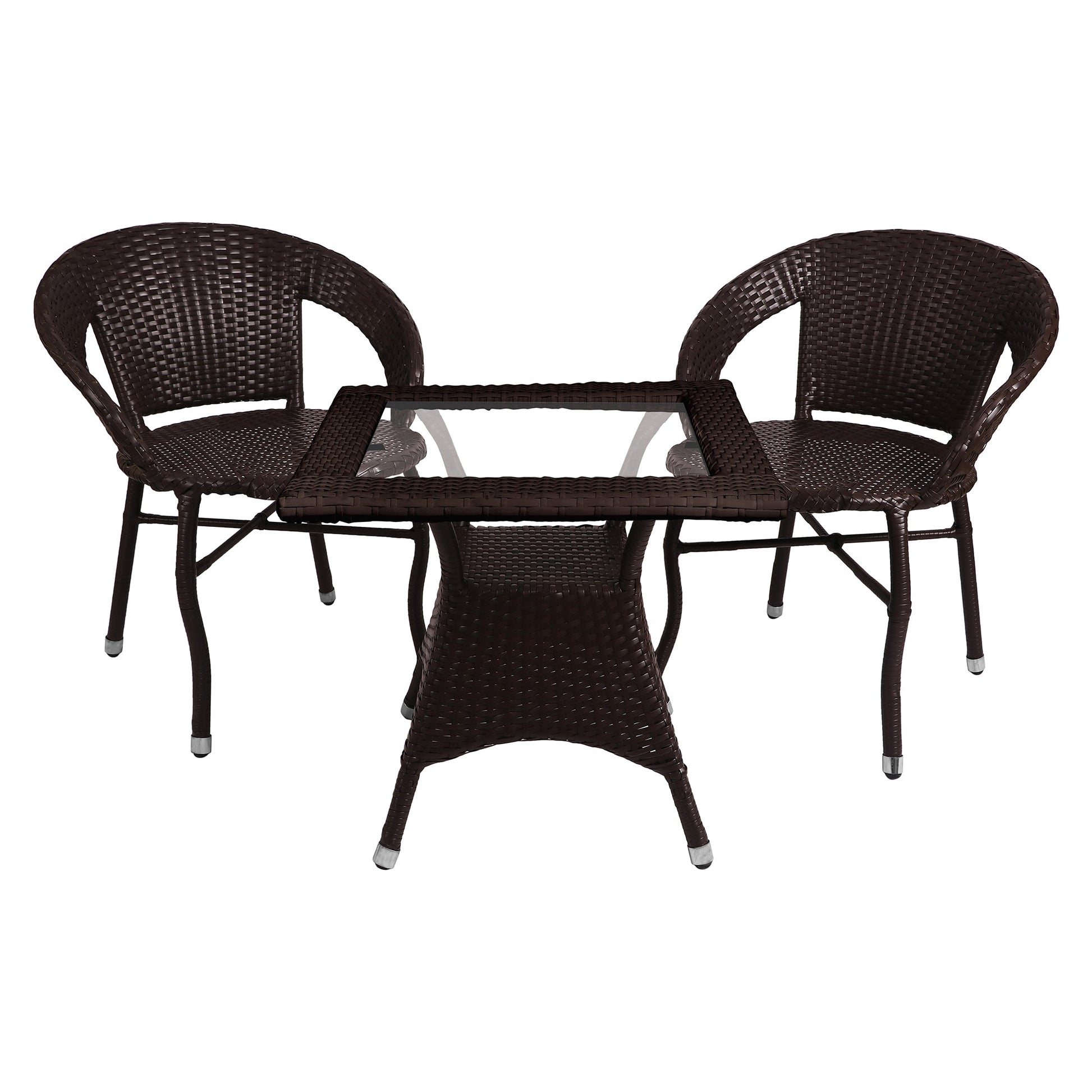 Hapit Outdoor Patio Seating Set 2 Chairs and 1 Table Set