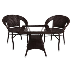 Hapit Outdoor Patio Seating Set 2 Chairs and 1 Table Set