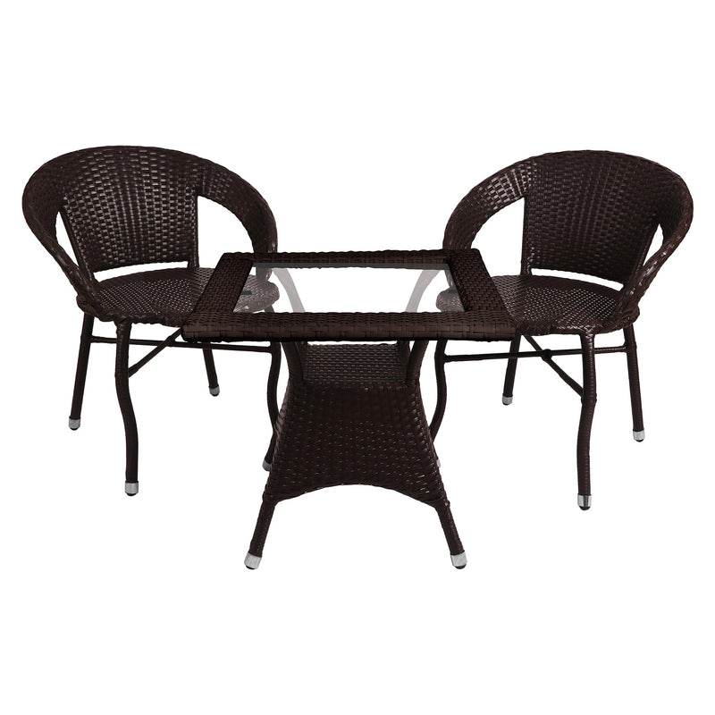 Hapit Outdoor Patio Seating Set 2 Chairs and 1 Table Set