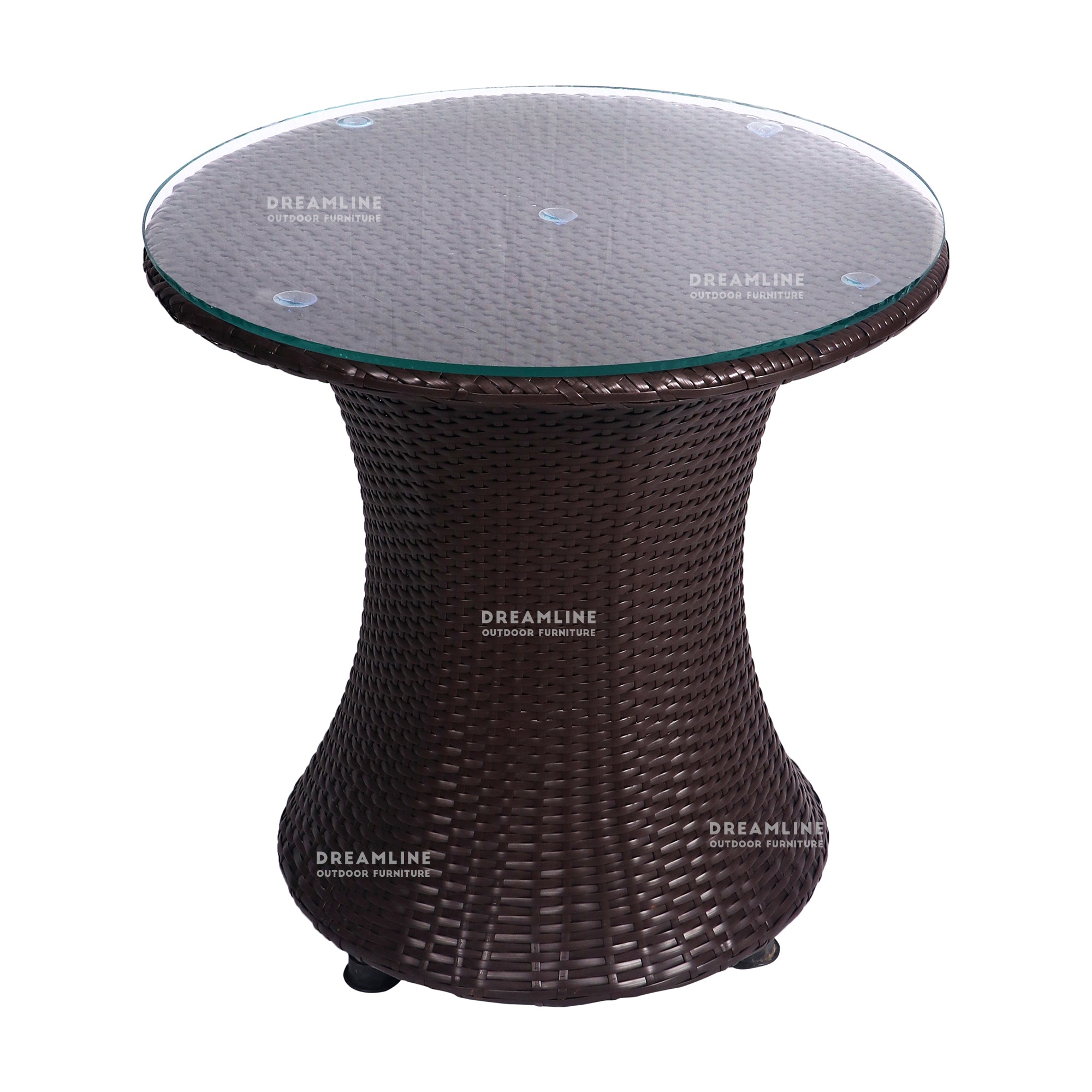 Coco Outdoor Patio Seating Set 2 Chairs and 1 Table Set (Dark Brown)