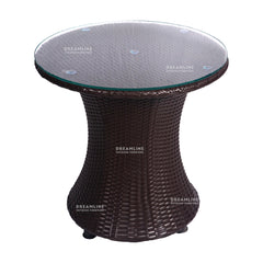 Coco Outdoor Patio Seating Set 2 Chairs and 1 Table Set (Dark Brown)