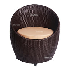 Coco Outdoor Patio Seating Set 2 Chairs and 1 Table Set (Dark Brown)