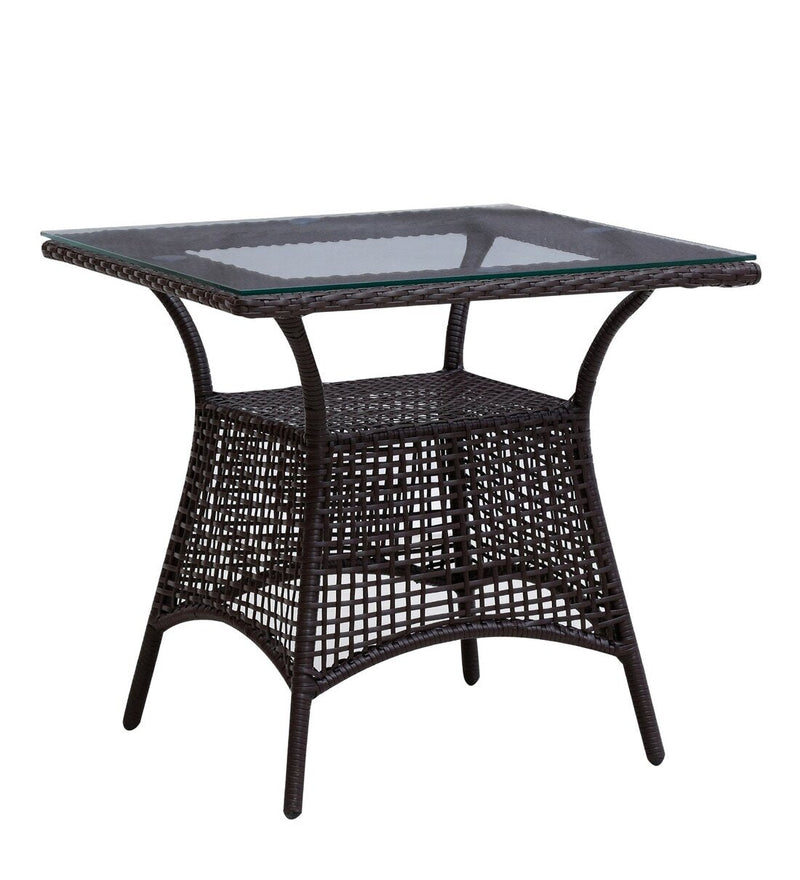 Tukur Outdoor Patio Seating Set 2 Chairs and 1 Table Set (Brown)