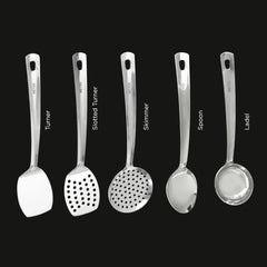 Meyer Stainless Steel Accessories 2 pcs set -  ( Turner, 32cm +  Slotted Turner, 33cm )