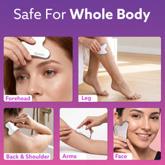 AGARO Premium Stainless Steel Gua Sha Tool – Facial Massager for Face, Neck & Eyes, Tightens Skin, Reduces Wrinkles & Re