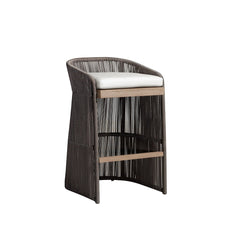 Erim Outdoor Patio Bar Chair 2 Chair For Balcony Braided & Rope