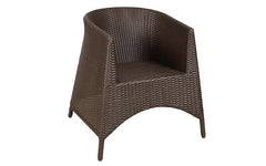 Aaru Outdoor Patio Seating Set 4 Chairs and 1 Table Set (Dark Brown)