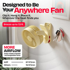 Personal Clip Fan with SharkGrip™ | KLĪP