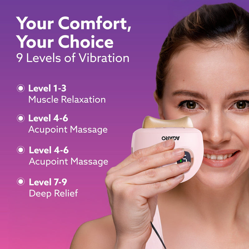 AGARO Electric Gua Sha Massager 1719 blends traditional skincare with modern tech. With 9 modes, red light therapy, soni