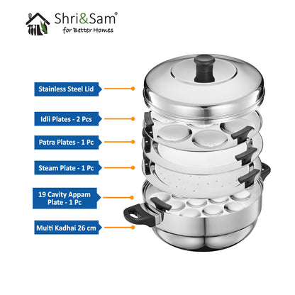 Triply Idly & Multi-Purpose Steamer