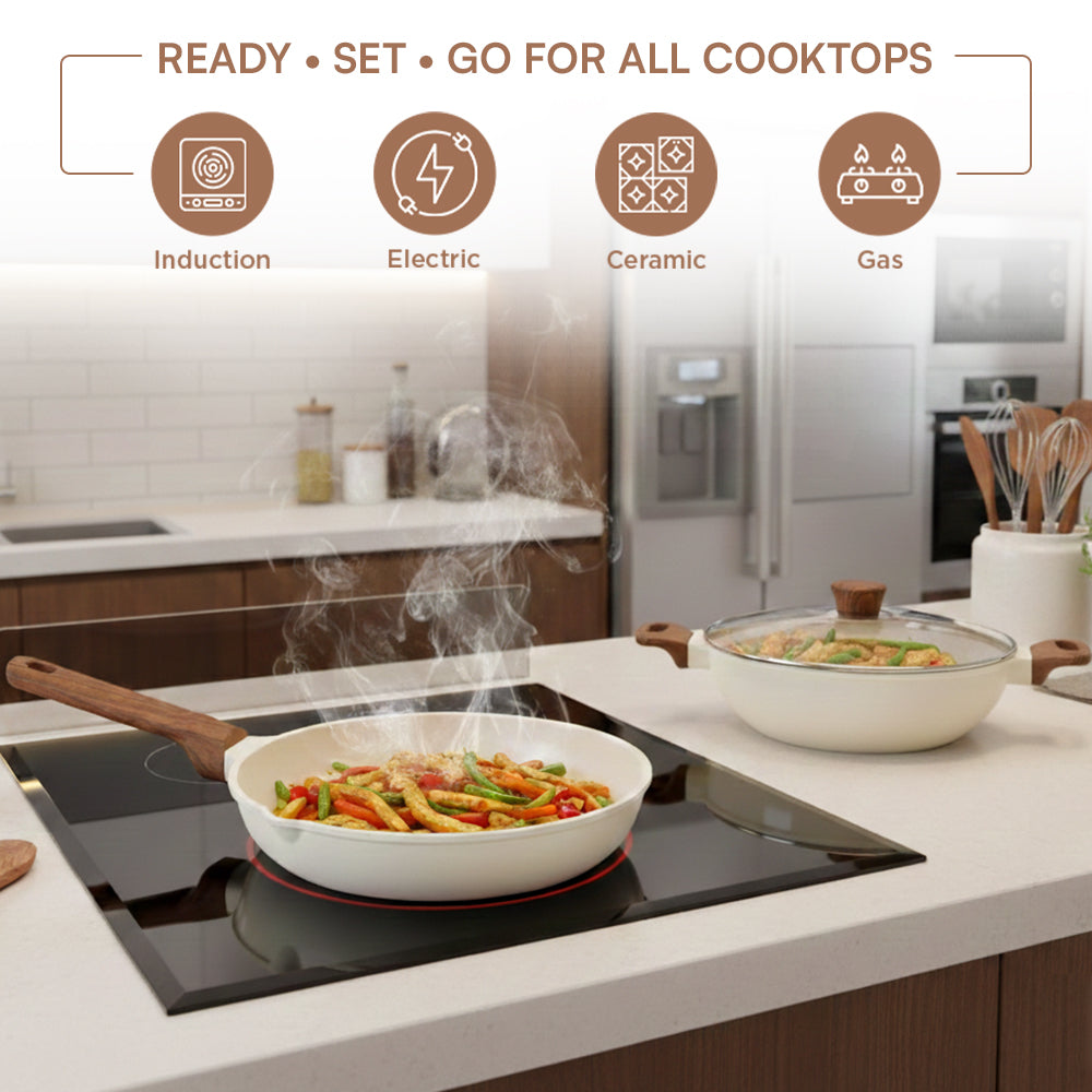 Vinod Di Casa Signature Ceramic Non Stick Cookware Set - 3 pcs
