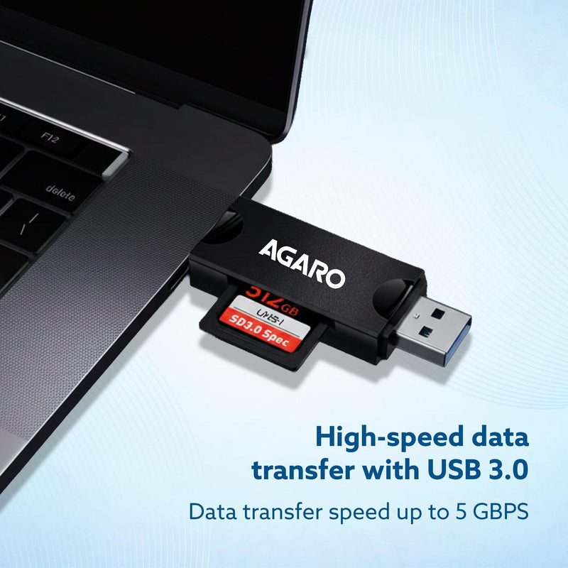 AGARO Snapcase USB 3.0 Card Reader with Storage Case-4