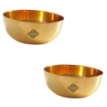 Handmade Pure Bronze Katori | Dinnerware Bowl with Plain Design, Dia. 8.5cm