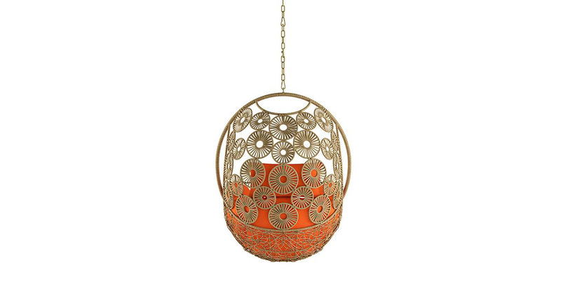 Luoni Single Seater Hanging Swing Without Stand For Balcony , Garden Swing (Honey)
