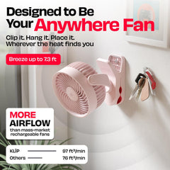 Personal Clip Fan with SharkGrip™ | KLĪP