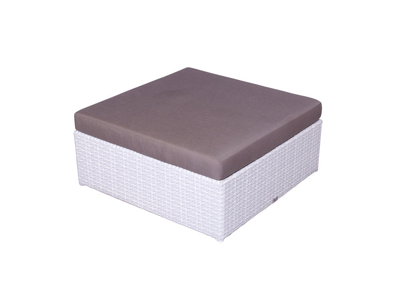 Ferri Outdoor Patio Sofa Set 6 Chairs , 1 Footstool , 1 Side table and 1 Center Table (Off White)