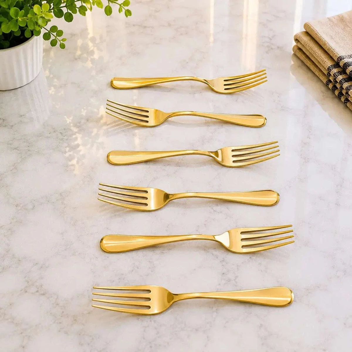 Brass Spoon Set (Pack Of 6)