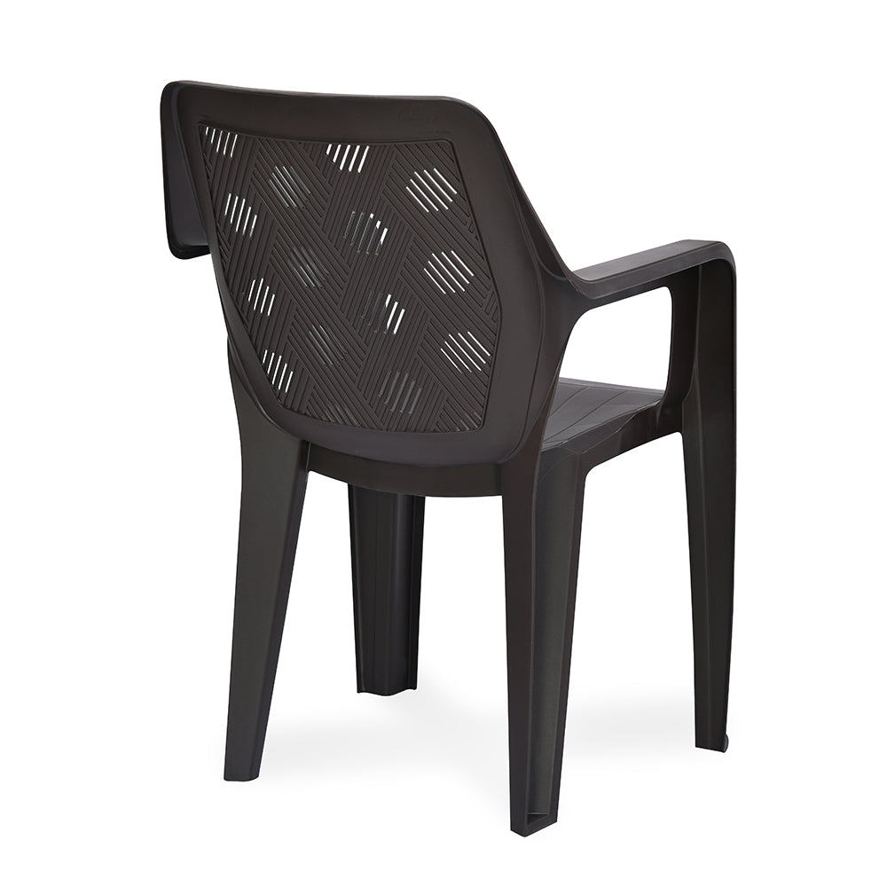 Nilkamal Hexa Plastic Chair with Arm Rest