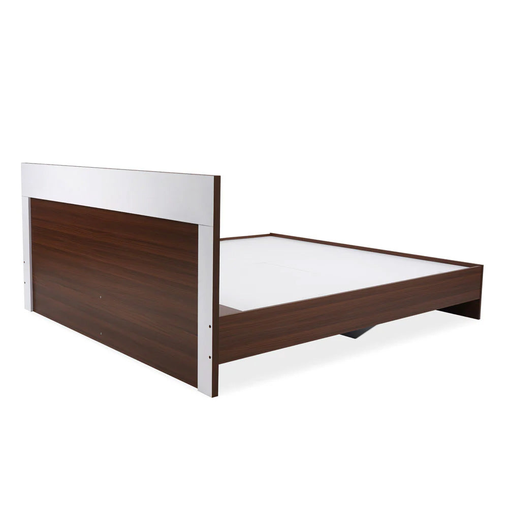 Nilkamal Akin Queen Bed without Storage (Walnut)