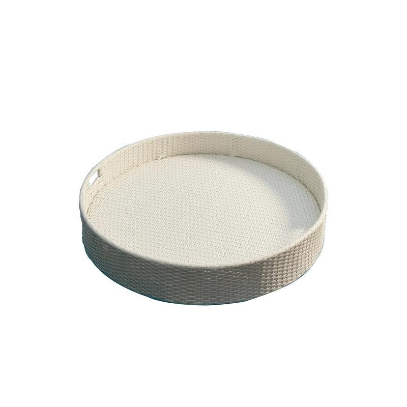 Ken Luxury Floating Serving Tray For Swimming Pool - White ( Round )