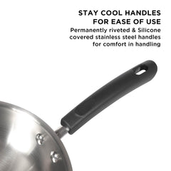 Centennial Nickel Free Stainless Steel Frypan, 26cm