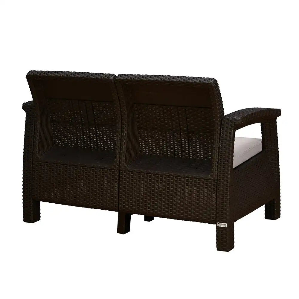 Nilkamal Goa Two Seater Plastic Sofa Set with Cushion