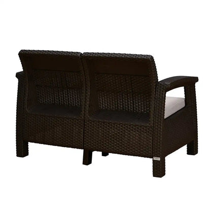 Nilkamal Goa Two Seater Plastic Sofa Set with Cushion