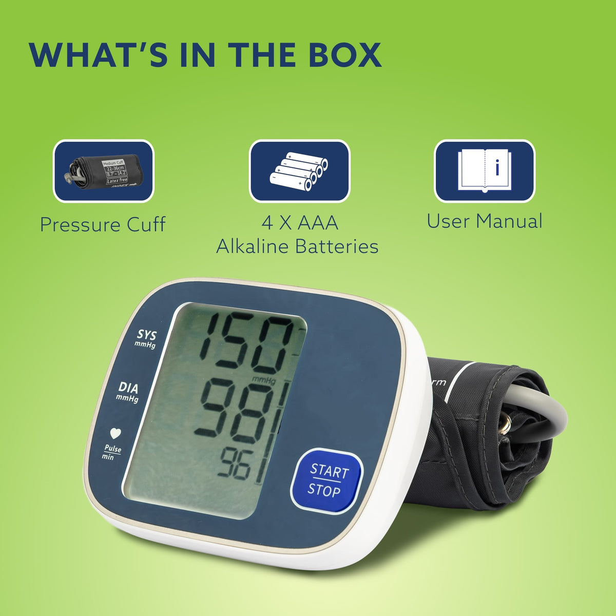 AGARO Automatic Portable Digital Blood Pressure Monitor BBZ32-DA01