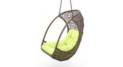 Bianchi Single Seater Hanging Swing Without Stand For Balcony , Garden Swing (Dark Brown )