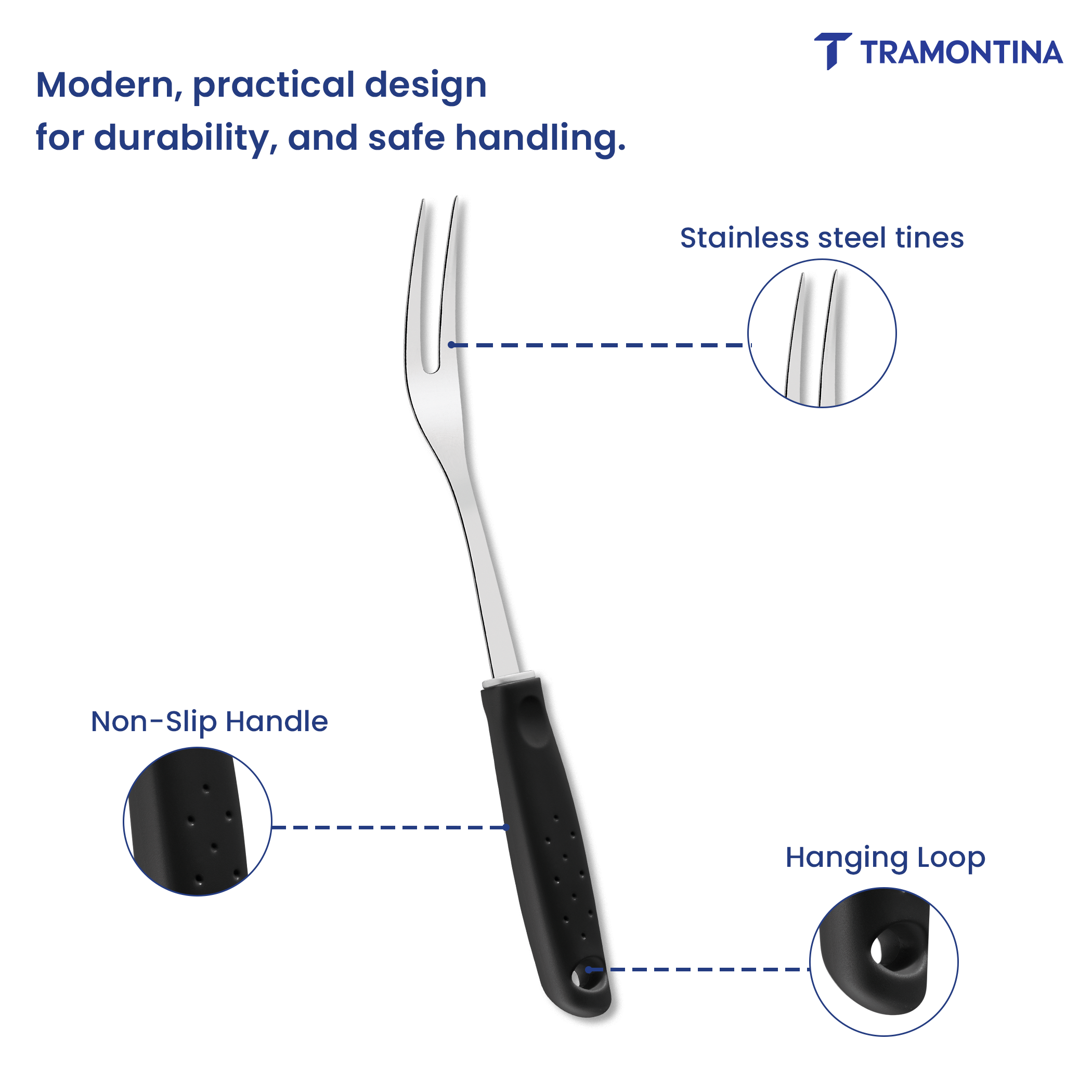 Utilita Carving Fork - Black