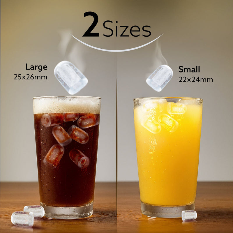 AGARO Regal Ice Maker, Compact Ice Maker, 1.2L water Tank, 9 Pcs bullet Ice Cube at a time, Stainless Steel Body